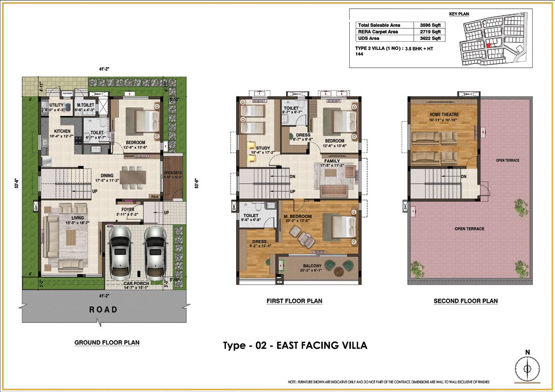 type 2 north facing villa