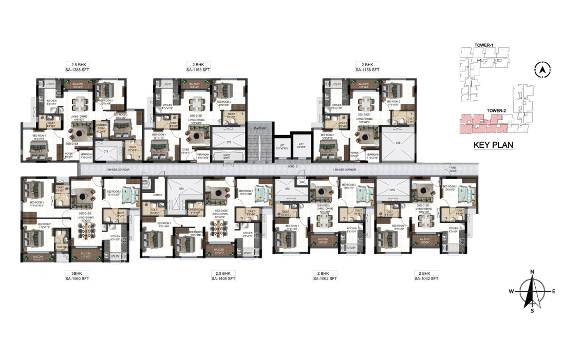 tower 2 core D
